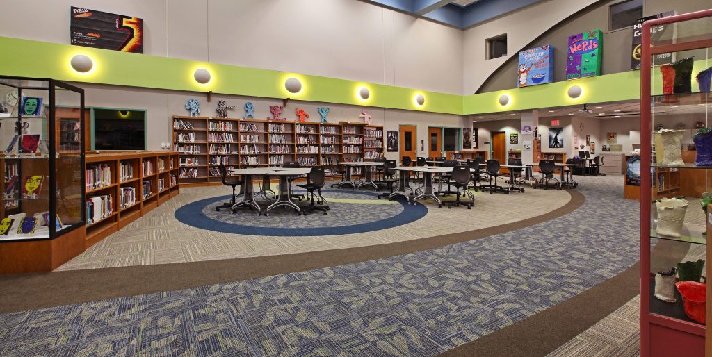 Finished Carpet Installation Project at Scranton Middle School