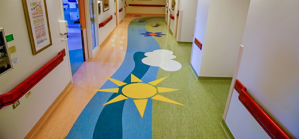 Resilient Flooring Installation in Hospital